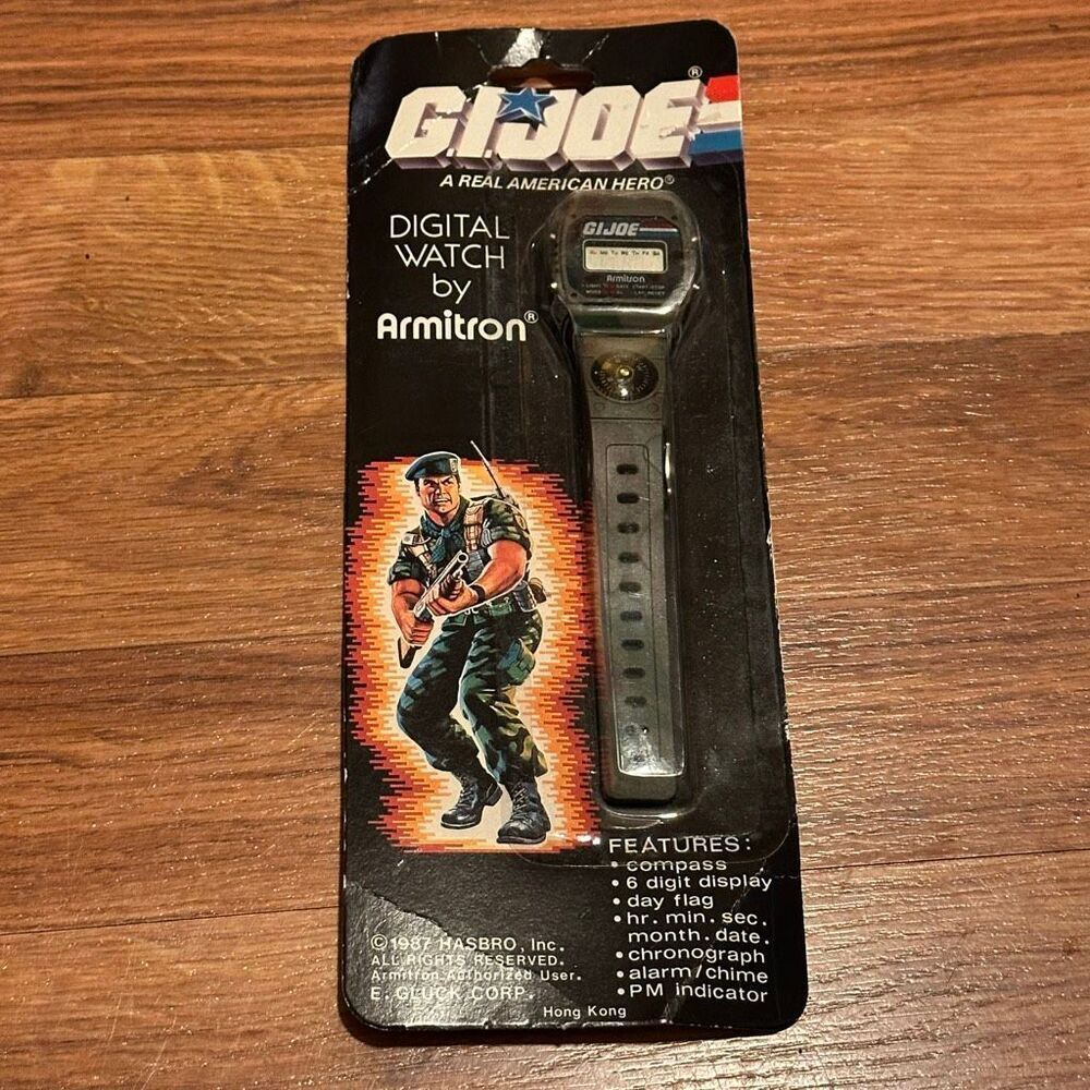 Vintage RARE G.I. JOE A Real American Hero Digital Watch by Armitron
